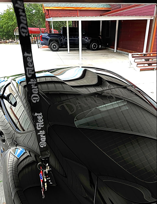 Black Darkfleet Car window sticker rear view