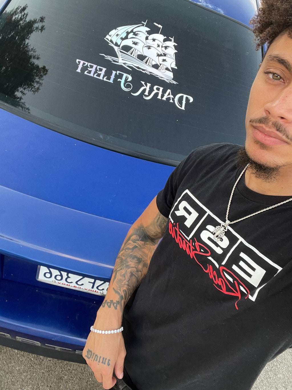 Darkfleet holographic ship banner sticker